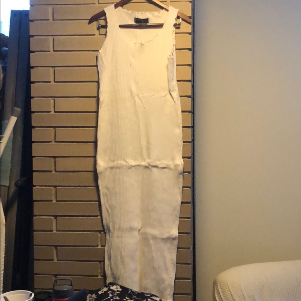 Super cute sleek ribbed knit dress.